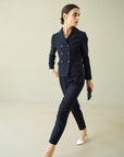 WOOL 140's ONE TUCK PANTS