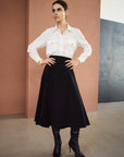 TRIACETATE-(NS) FLARED SKIRT