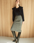 WOOL ALPACA TIGHT SKIRT