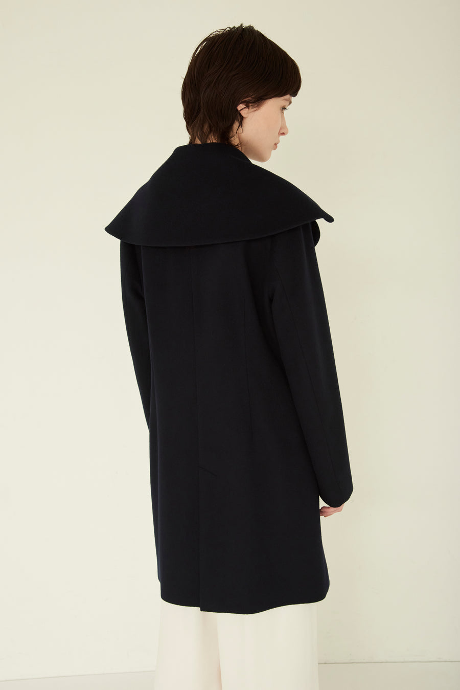 SOFT WOOL BIG COLLAR COAT