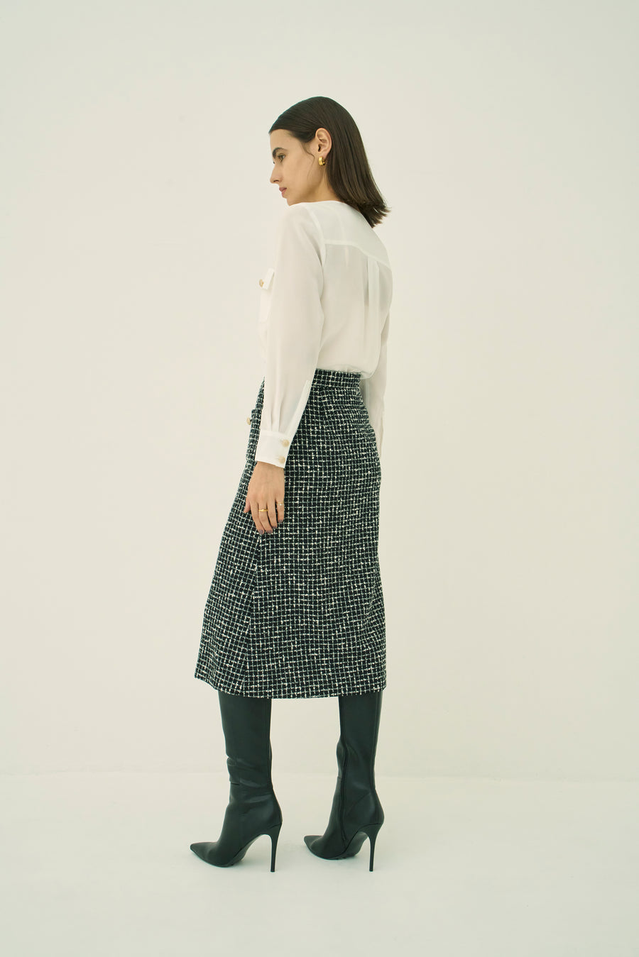 TRIACETATE-(D) V-NECK BLOUSE