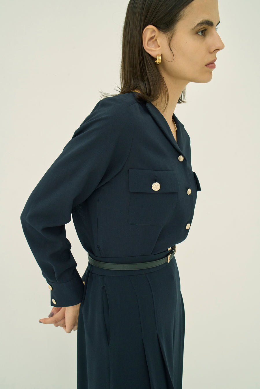 TRIACETATE-(D) V-NECK BLOUSE