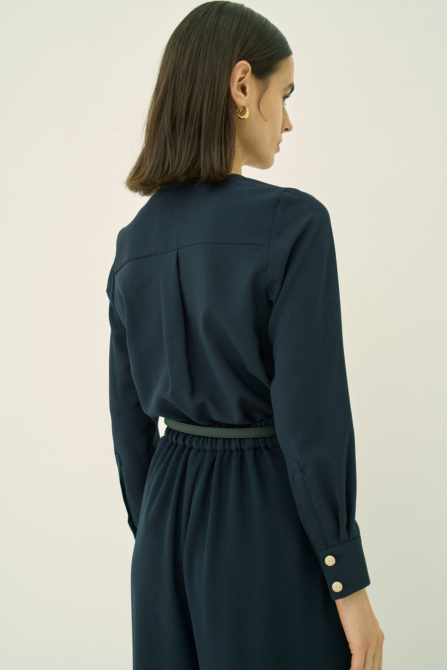 TRIACETATE-(D) V-NECK BLOUSE