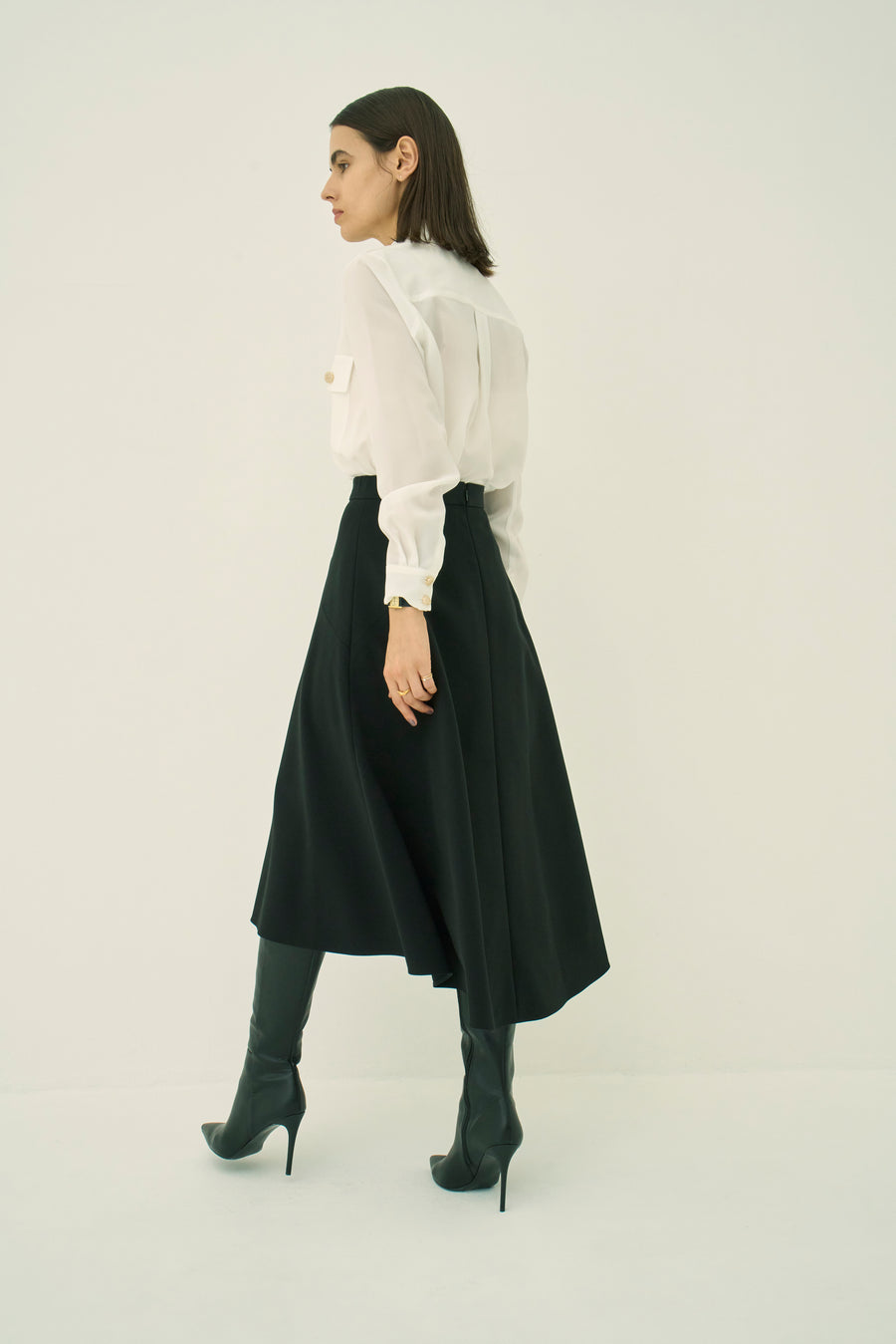 TRIACETATE-(NS) FLARED SKIRT