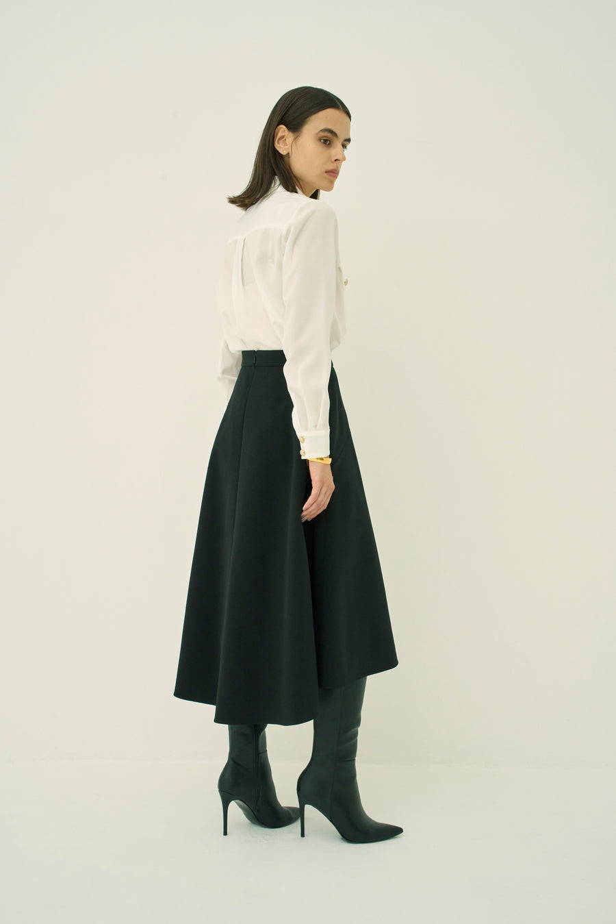 TRIACETATE-(NS) FLARED SKIRT