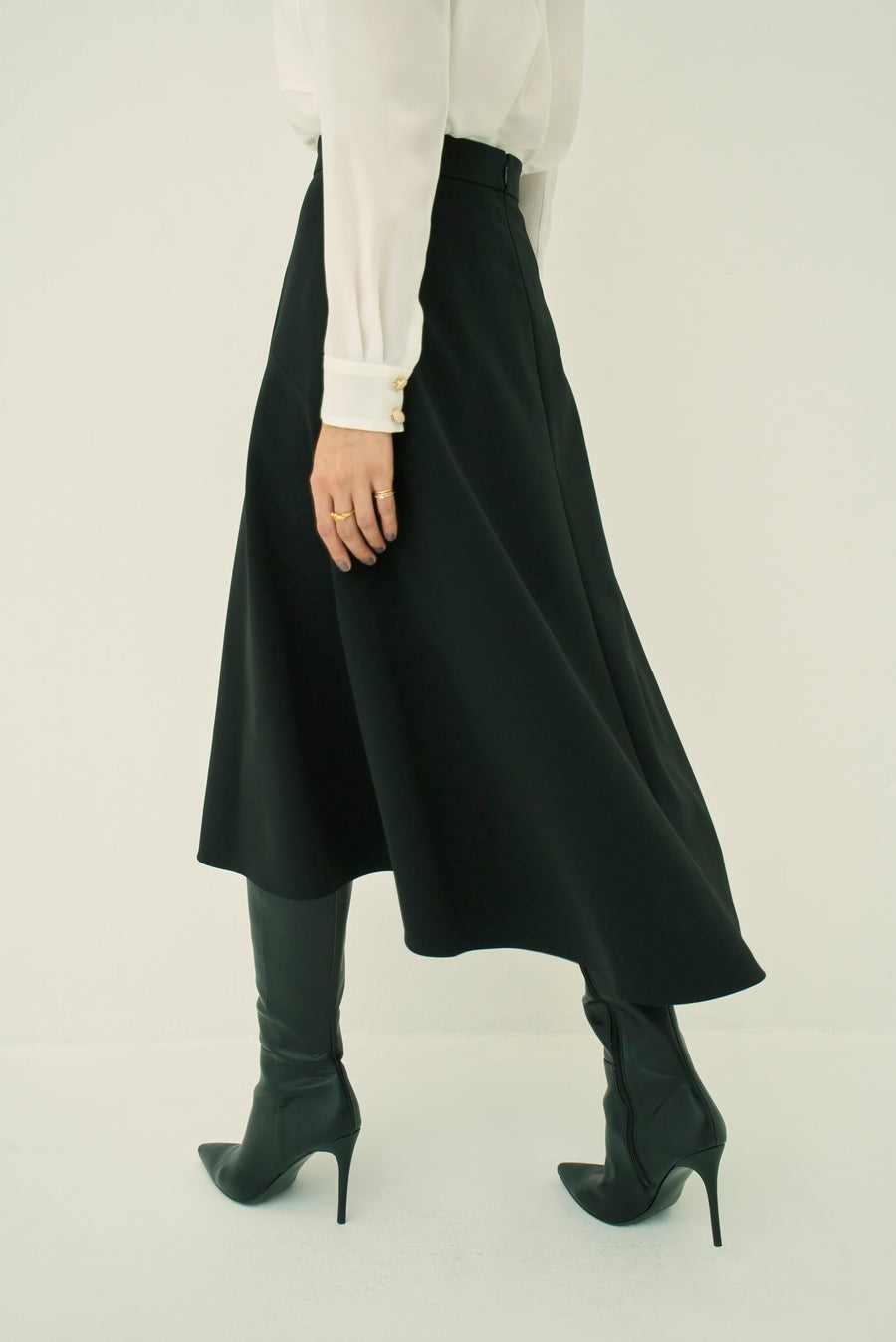 TRIACETATE-(NS) FLARED SKIRT