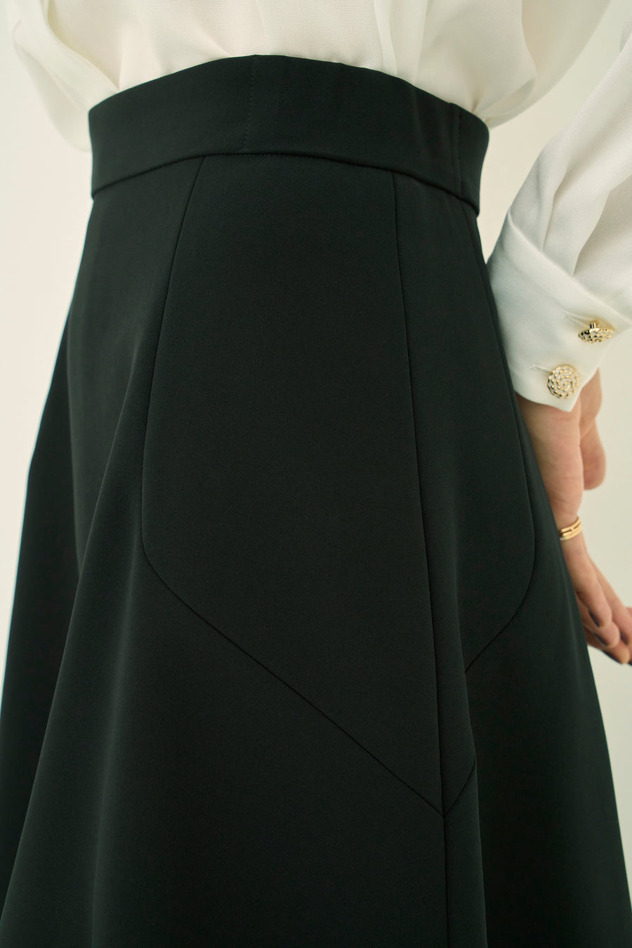 TRIACETATE-(NS) FLARED SKIRT