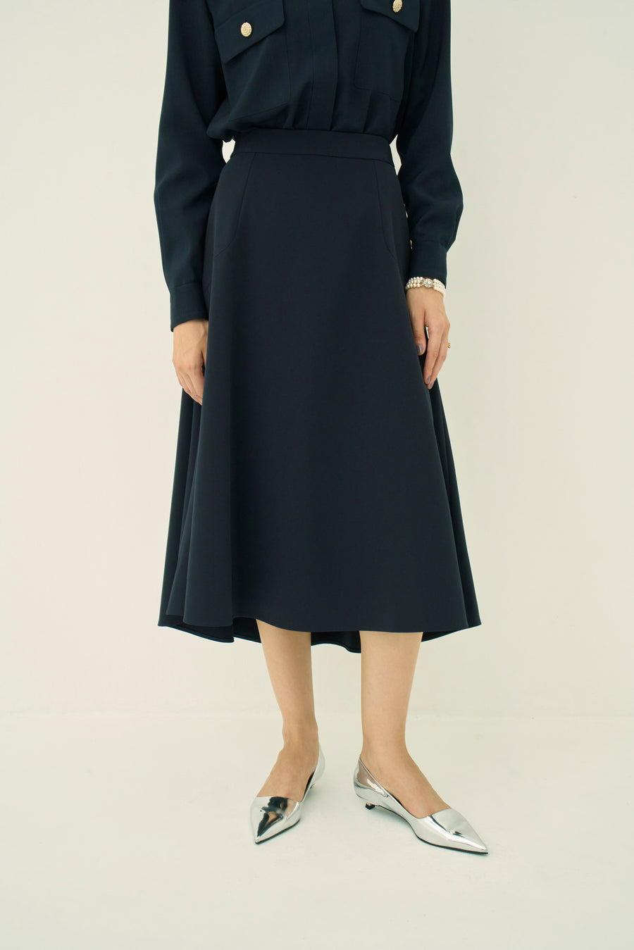 TRIACETATE-(NS) FLARED SKIRT