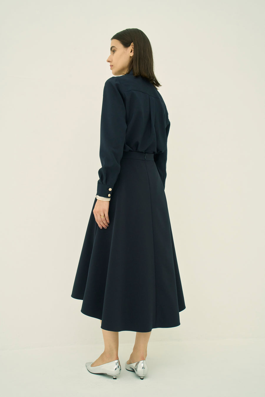 TRIACETATE-(NS) FLARED SKIRT