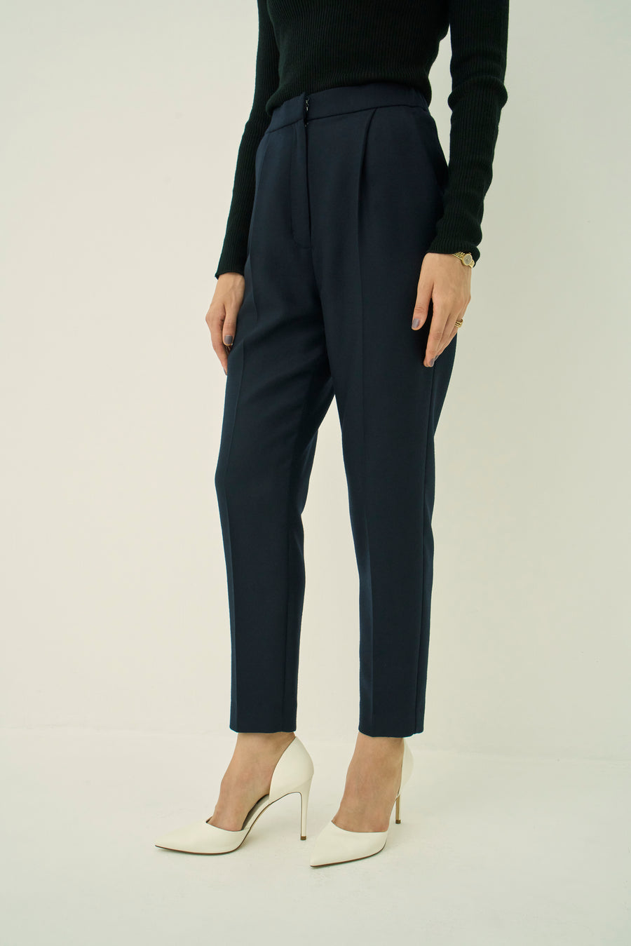 WOOL 140's ONE TUCK PANTS
