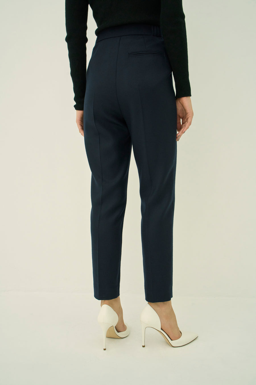 WOOL 140's ONE TUCK PANTS