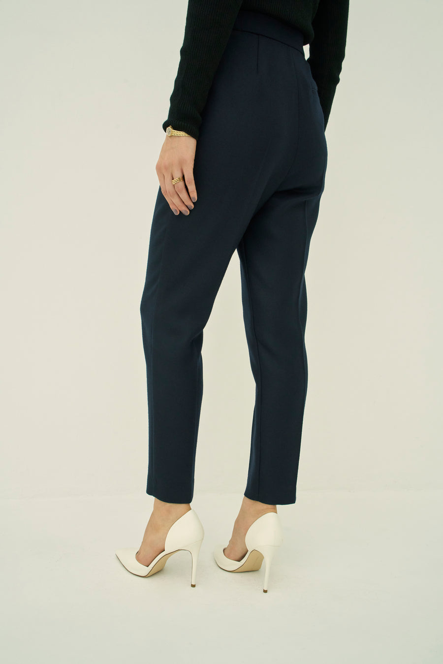 WOOL 140's ONE TUCK PANTS