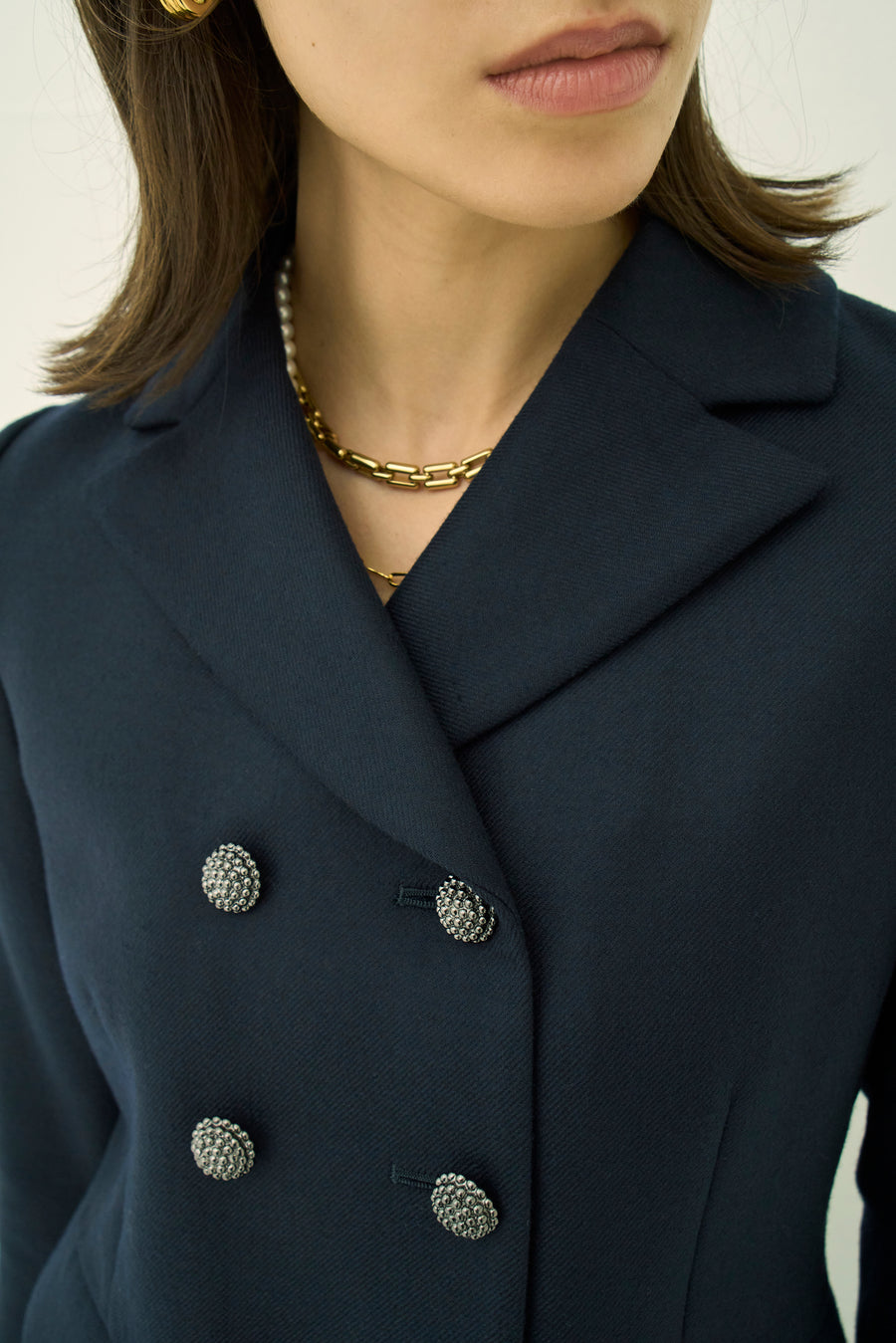 WOOL 140's DOUBLE-BREASTED JACKET