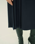 WOOL 140's TUCK SKIRT