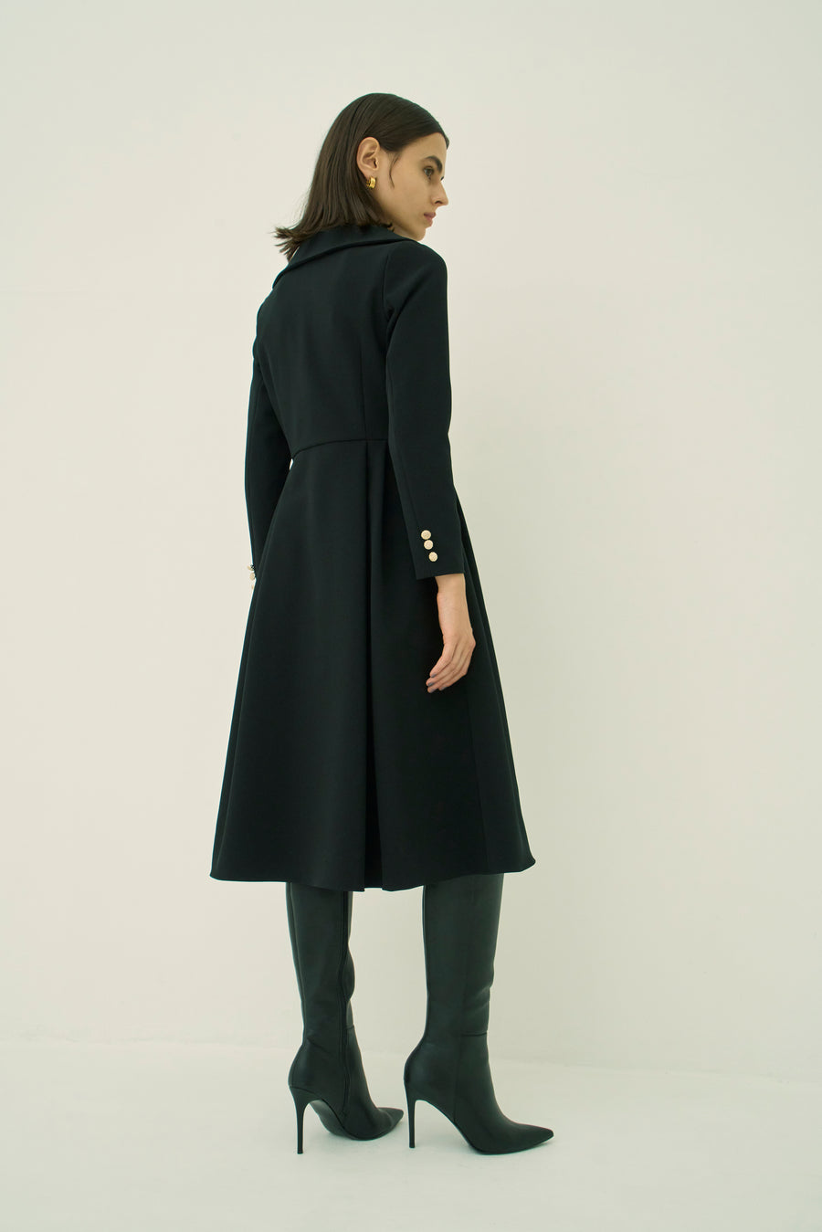 TRIACETATE-(H) BIG COLLAR DRESS