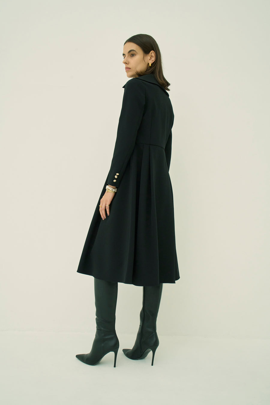 TRIACETATE-(H) BIG COLLAR DRESS