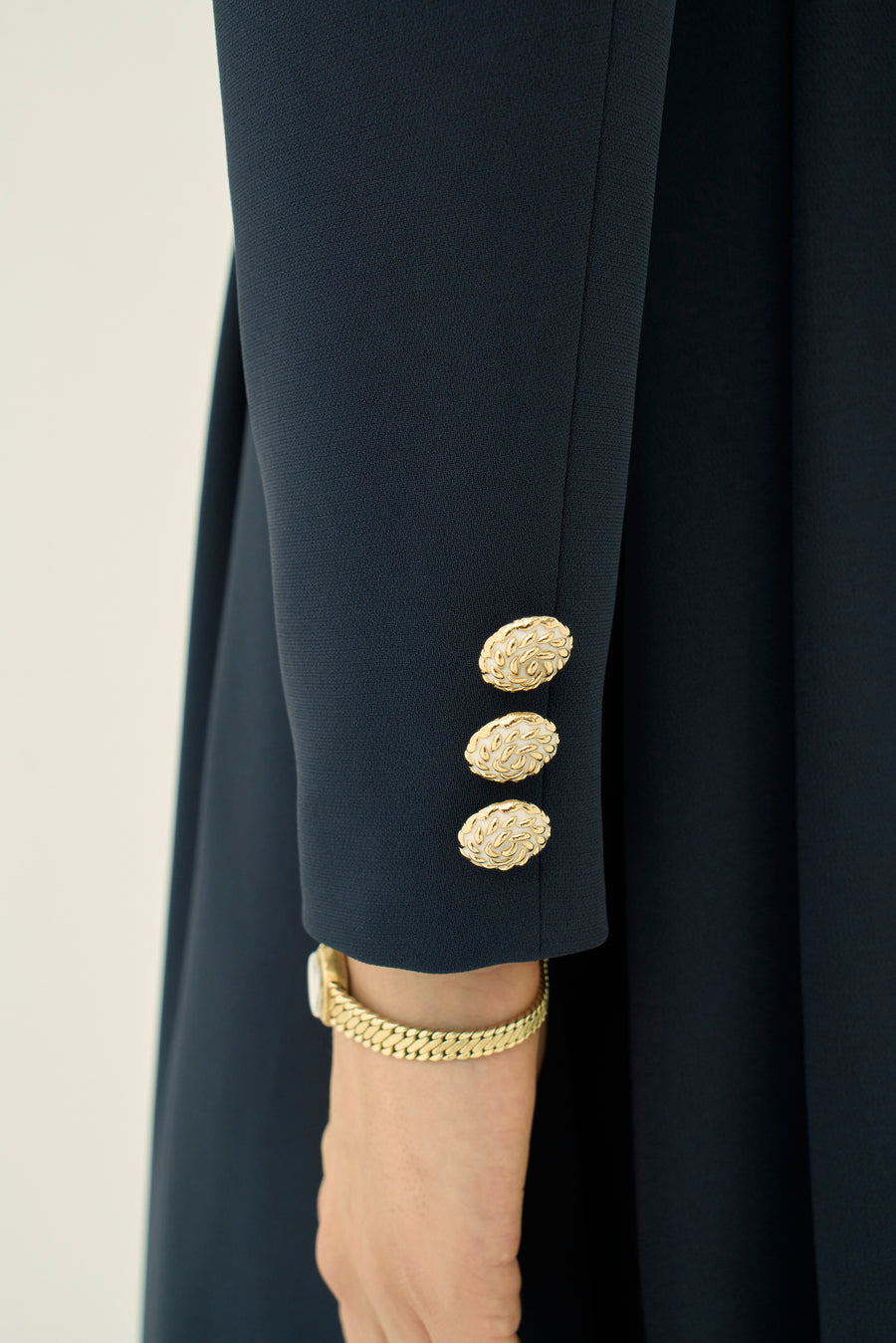 TRIACETATE-(H) BIG COLLAR DRESS