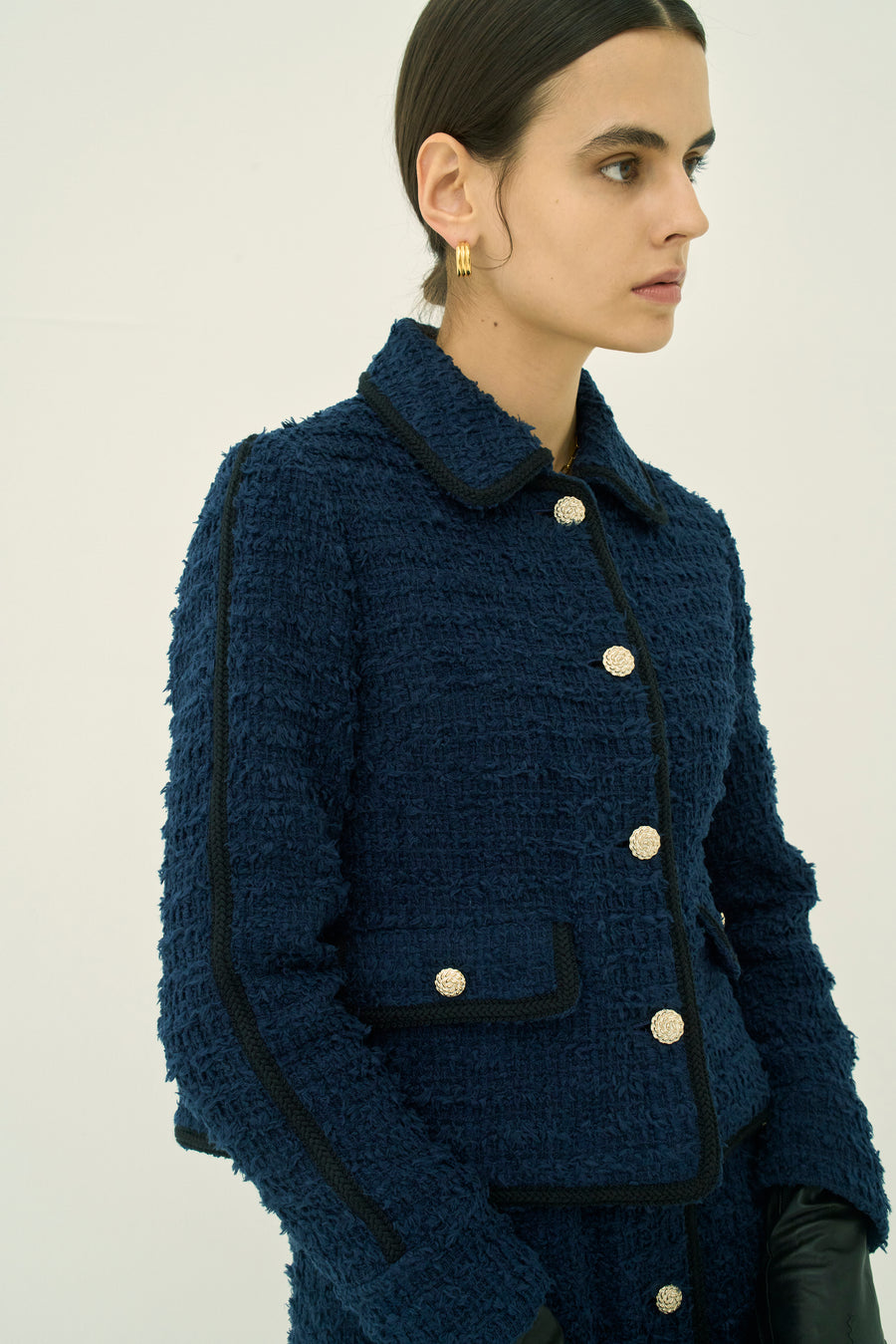 FRINGE TWEED JACKET