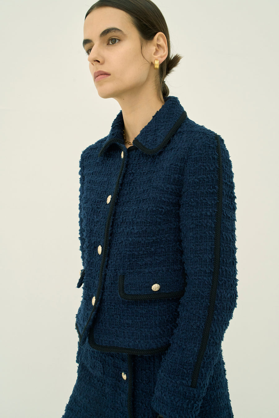 FRINGE TWEED JACKET