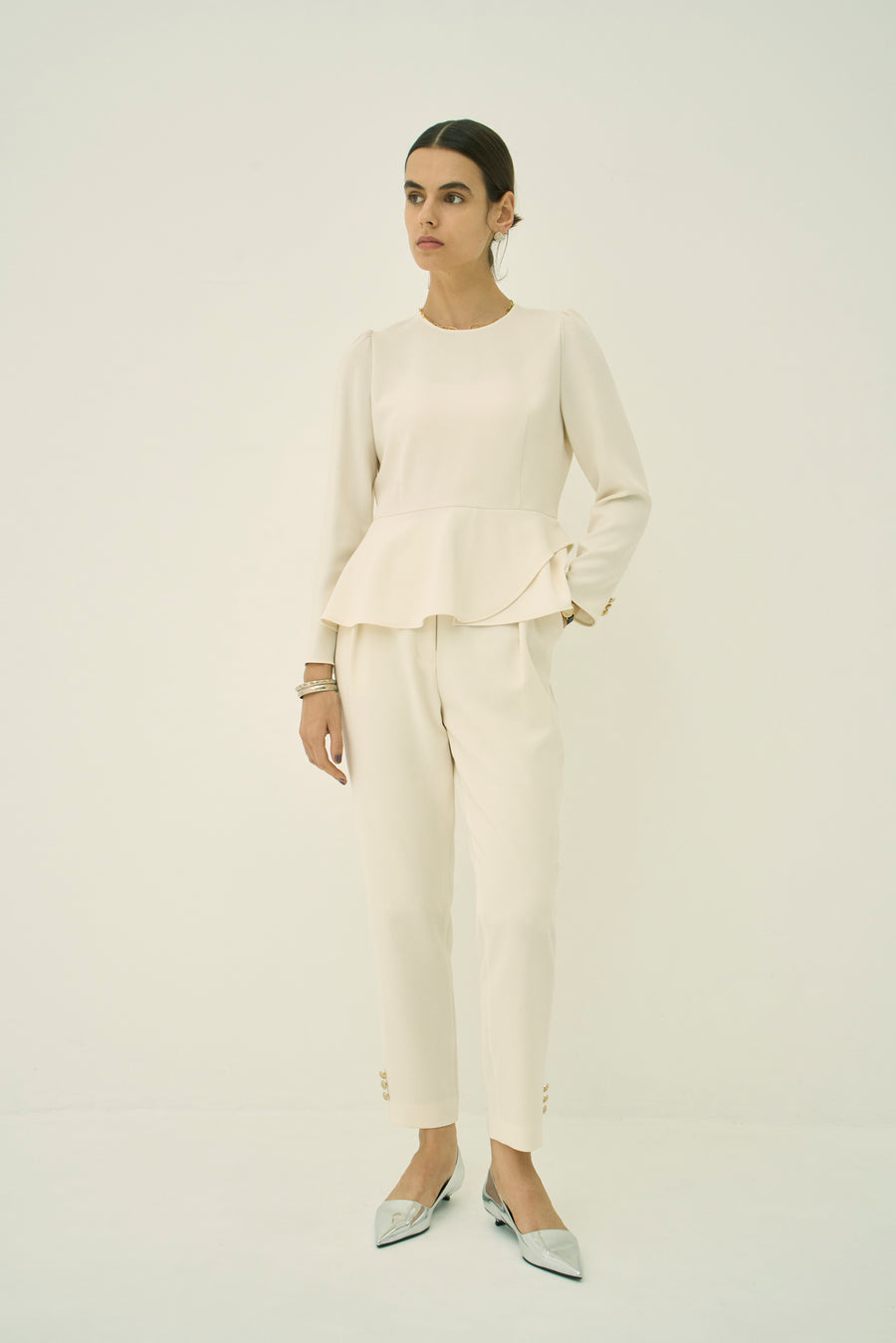 TRIACETATE - (H) PEPLUM BLOUSE