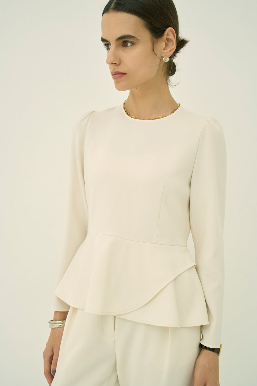TRIACETATE - (H) PEPLUM BLOUSE