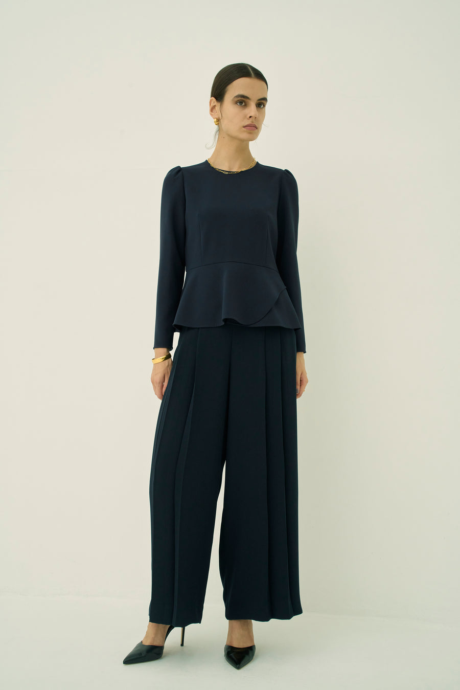TRIACETATE - (H) PEPLUM BLOUSE