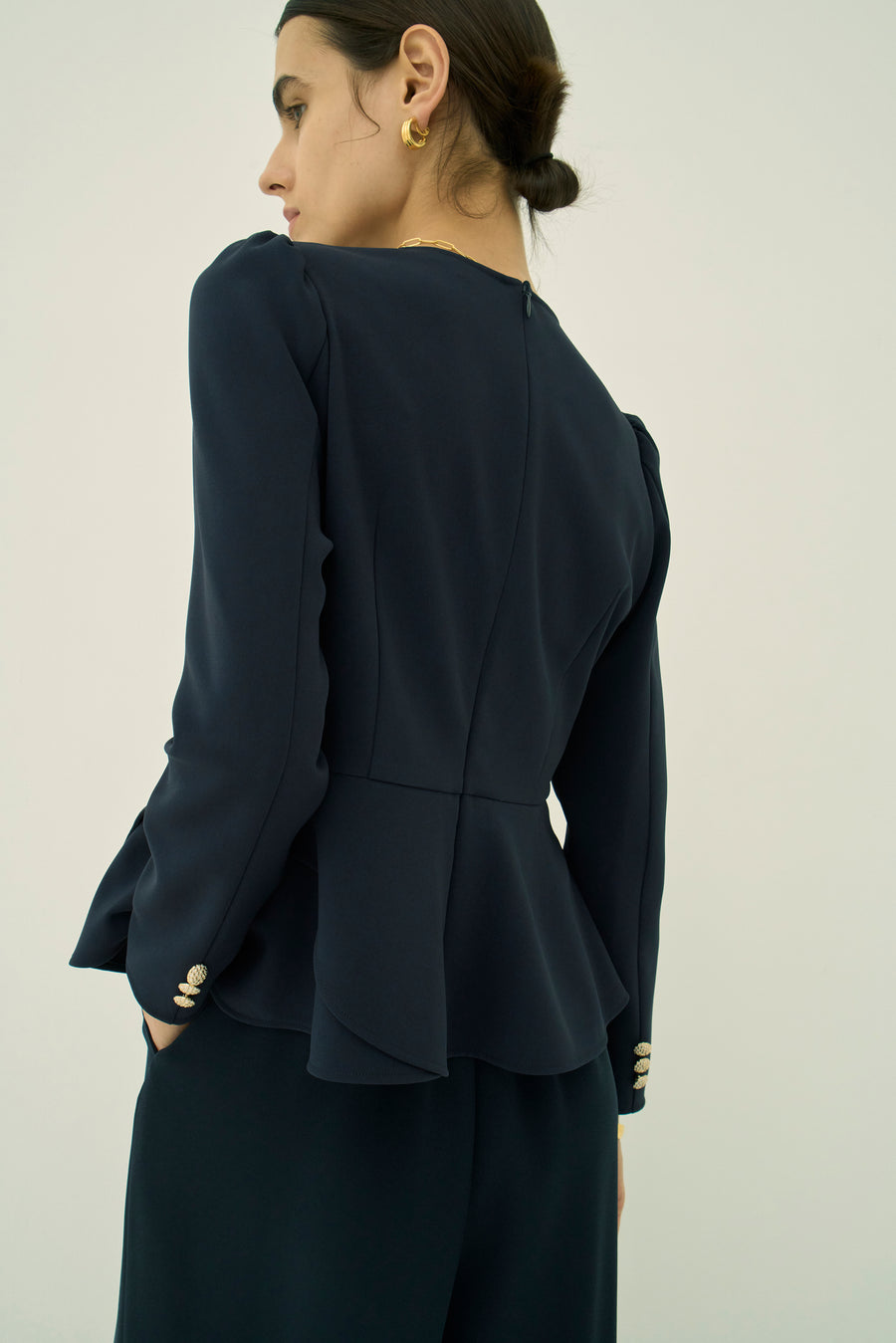 TRIACETATE - (H) PEPLUM BLOUSE