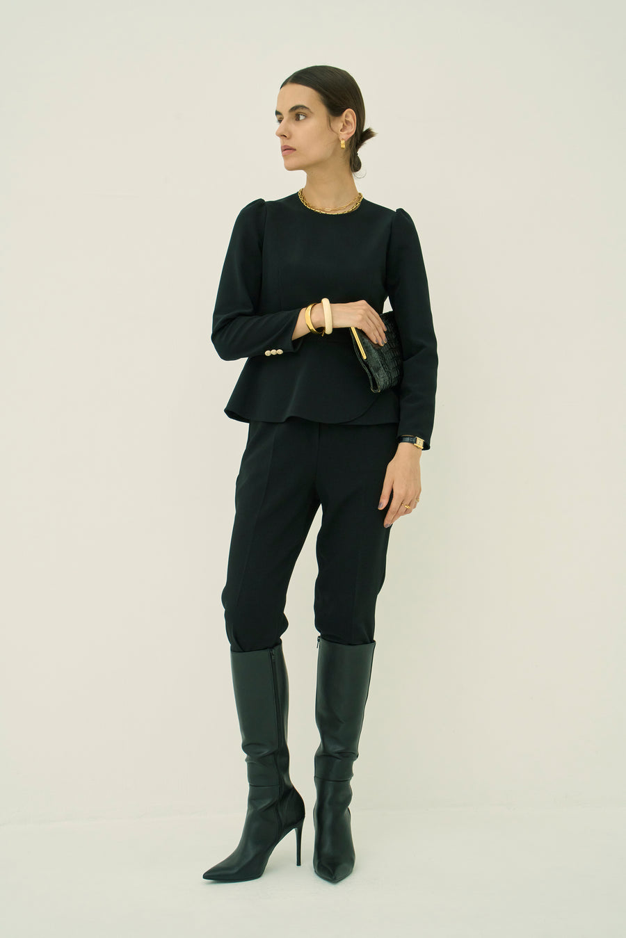 TRIACETATE - (H) PEPLUM BLOUSE