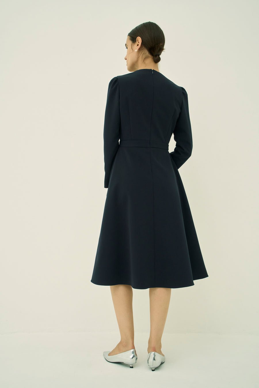 TRIACETATE-(NS) FLARED DRESS