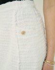 COTTON TWEED SKIRT