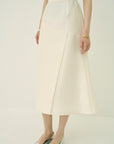 VOLUME SLIT FLARE SKIRT