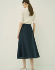 VOLUME SLIT FLARE SKIRT
