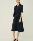 TRIACETATE SHORT JACKET