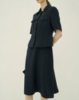 TRIACETATE  U-NECK DRESS