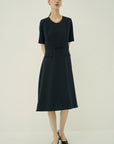 TRIACETATE  U-NECK DRESS