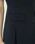 TRIACETATE COLLAR DORESS
