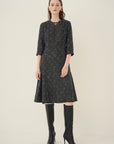 WOOL SILK DRESS