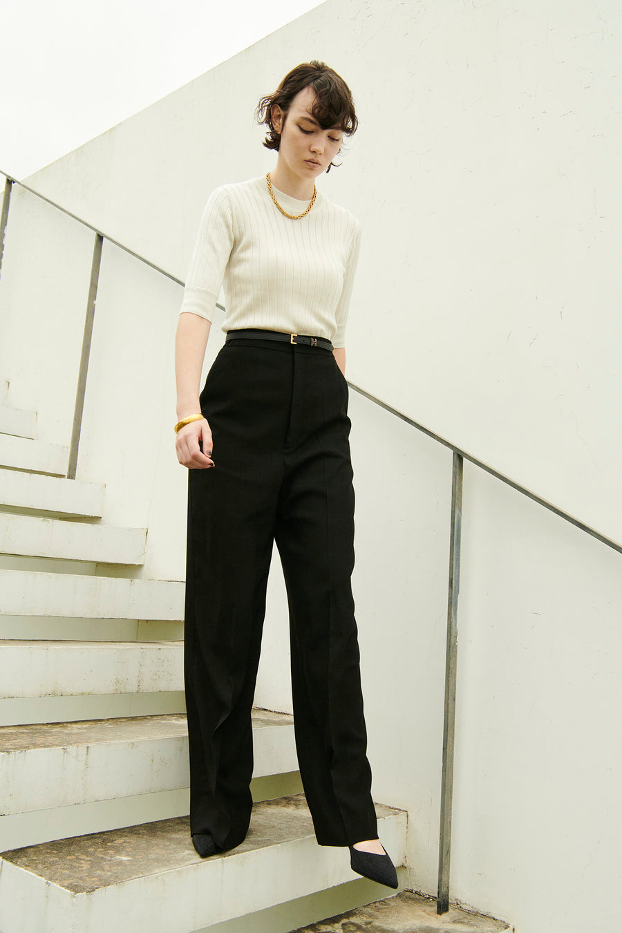 25ssシーズン・TRIACETATE-(L) WIDE PANTS