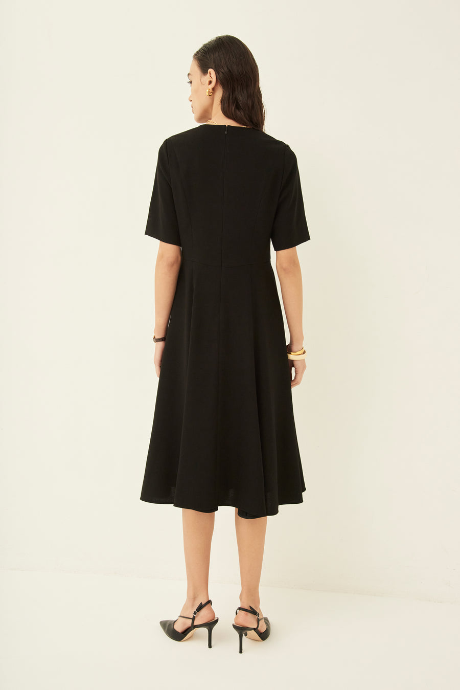 25ssシーズン先行予約販売・TRIACETATE-(L) FLARE DRESS