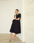 TRIACETATE COLLAR DORESS