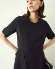TRIACETATE  U-NECK DRESS