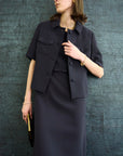 TRIACETATE SHORT JACKET