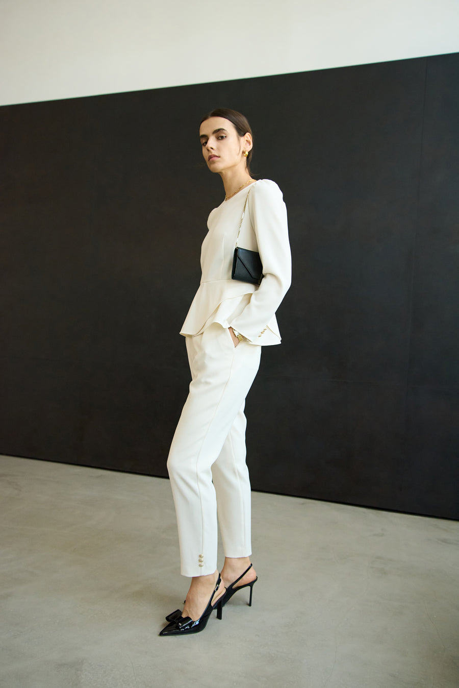 TRIACETATE - (H) PEPLUM BLOUSE
