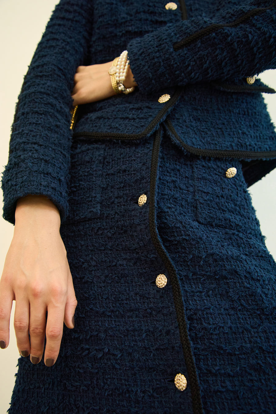 FRINGE TWEED JACKET