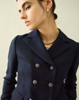 WOOL 140's DOUBLE-BREASTED JACKET