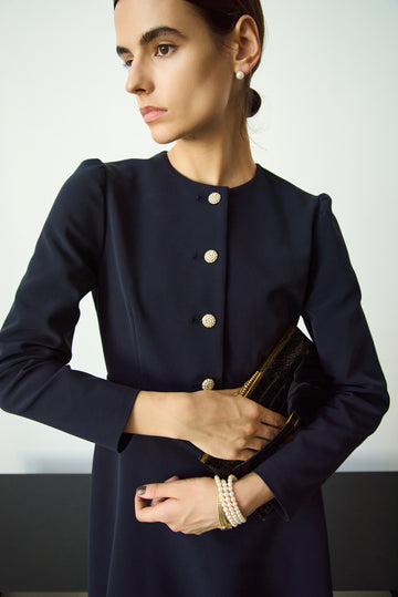 TRIACETATE-(NS) FLARED DRESS