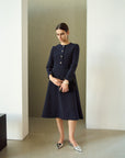 TRIACETATE-(NS) FLARED DRESS